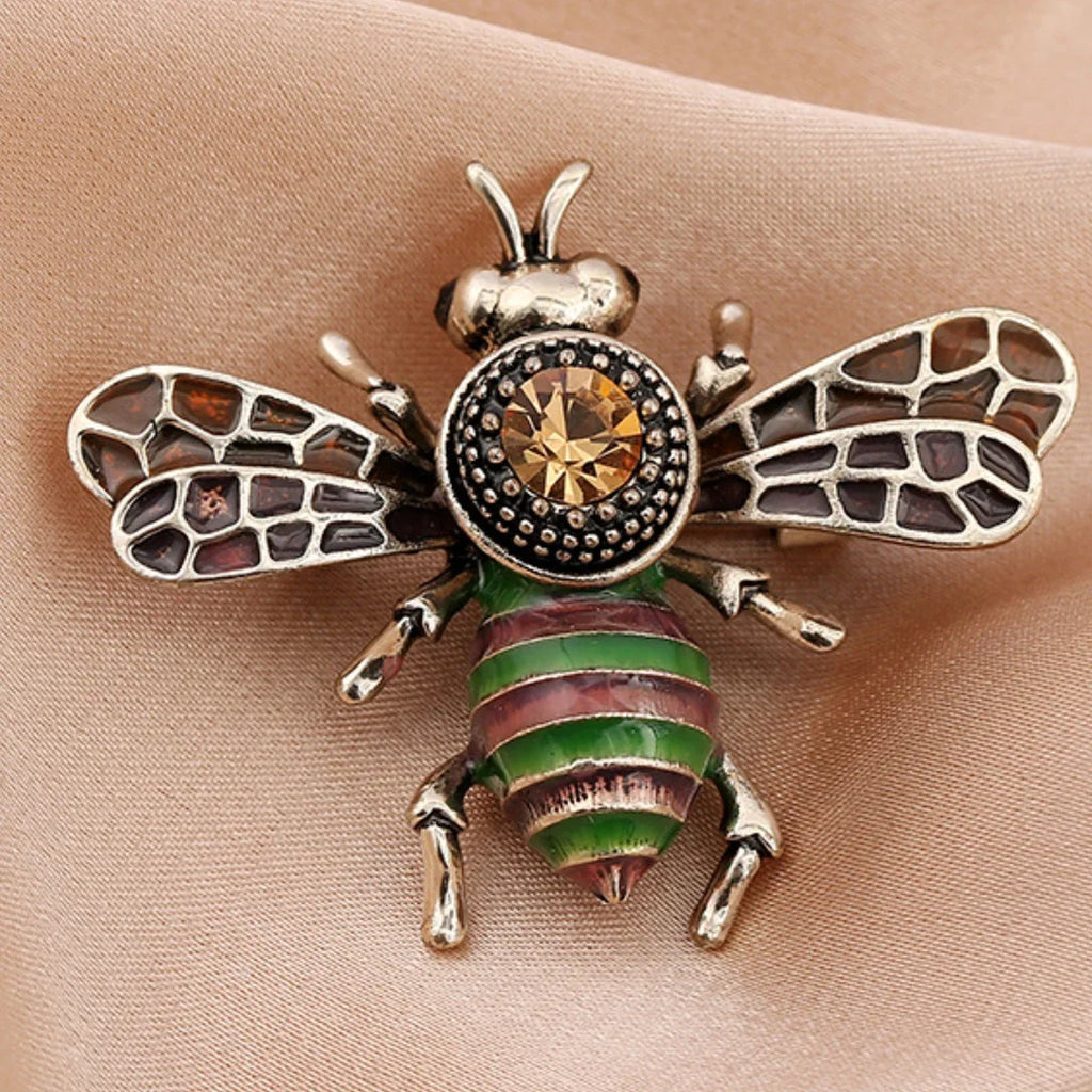 1PC Women's Fashion Trend Personalized Imitation Pearl Bee Brooch Pin Jewelry Suitable for Outdoor Dating, Party, Festival Gifts