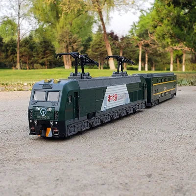 1:87 alloy double deck passenger train model, sound and light back simulation train model,transport train toys,wholesale