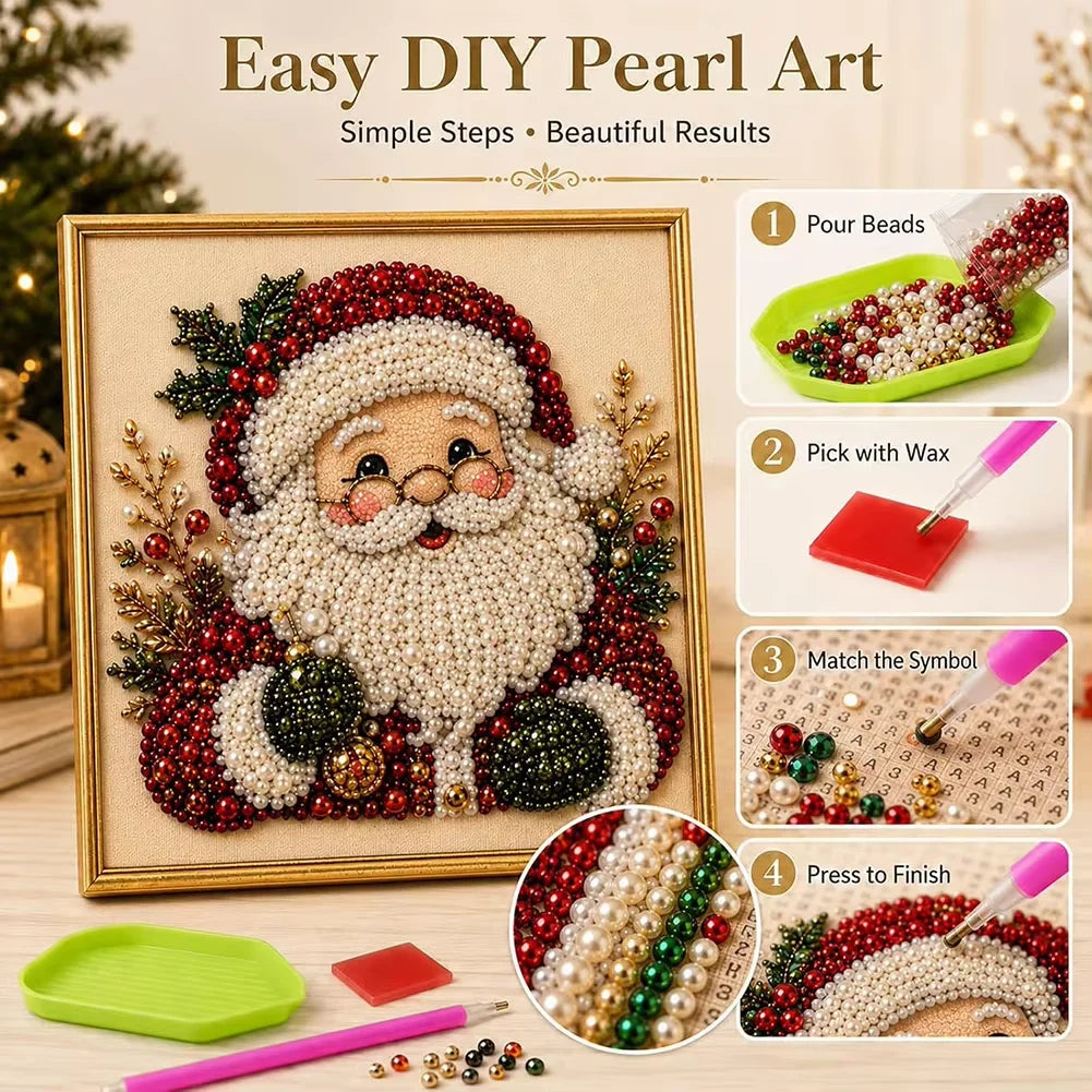 Originality Diamond-Painting Kit Holiday Pearl Diamond-Painting Art DIY Assembly Craft Activity Home Decor Christmas Gifts