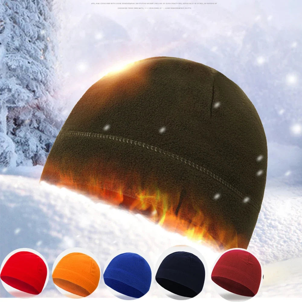 Outdoor Fleece Sports Hat Fishing Cycling Hunting Military Tactical Men Women Warm Windproof Winter Camping Hiking Caps