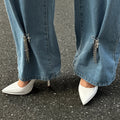 Retro Sweet Imitation Pearl Metal Chain Tassel Pendant Pin Pants Foot Chain 2025 Creative Girl Fashion Sweet Fashion Jewelry