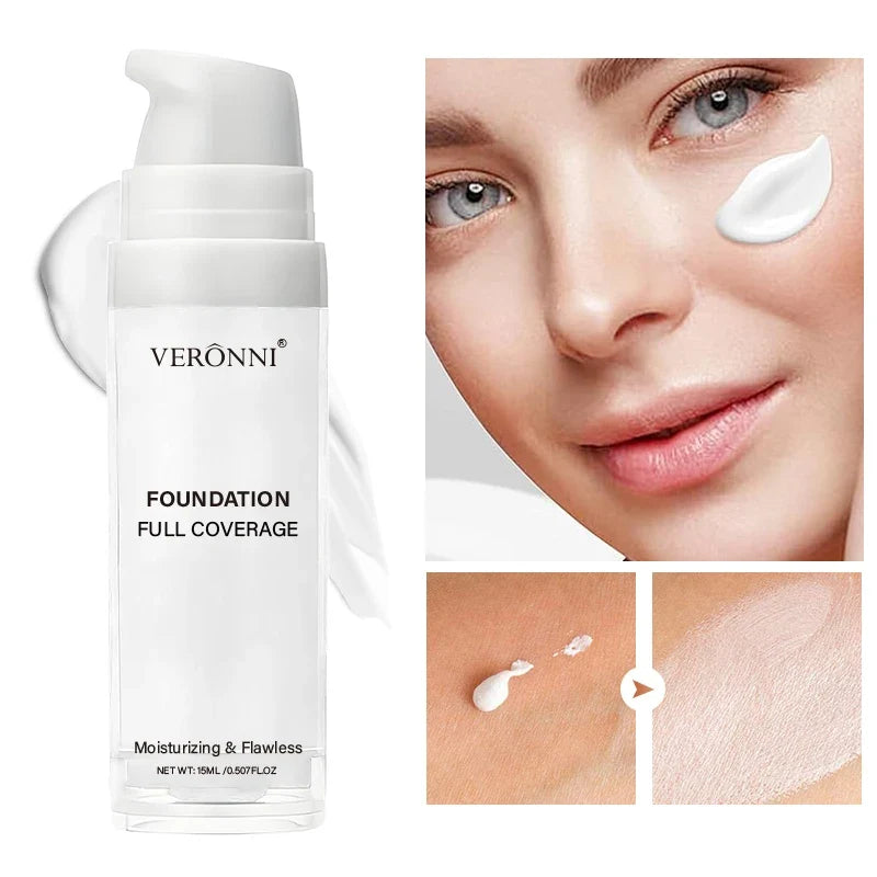 White Liquid Foundation,Long-lasting concealer Mixable Pure White Foundation Adjuster Lighten & Brighten Parties & Events Makeup