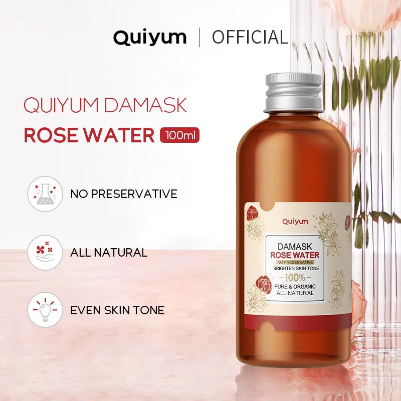 Face Care Rose Water Nourishing Skin Improve Dullness Anti Aging Facial Toner Damask Korean Skincare Products 100ml
