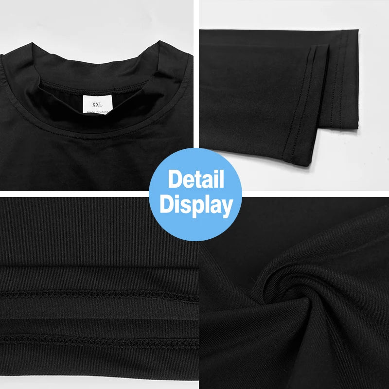 Mens Running T-shirts Autumn Fitness Long Sleeve Sport Shirt Jogging Gym Clothing Sportswear Quick Dry Compression T Shirts