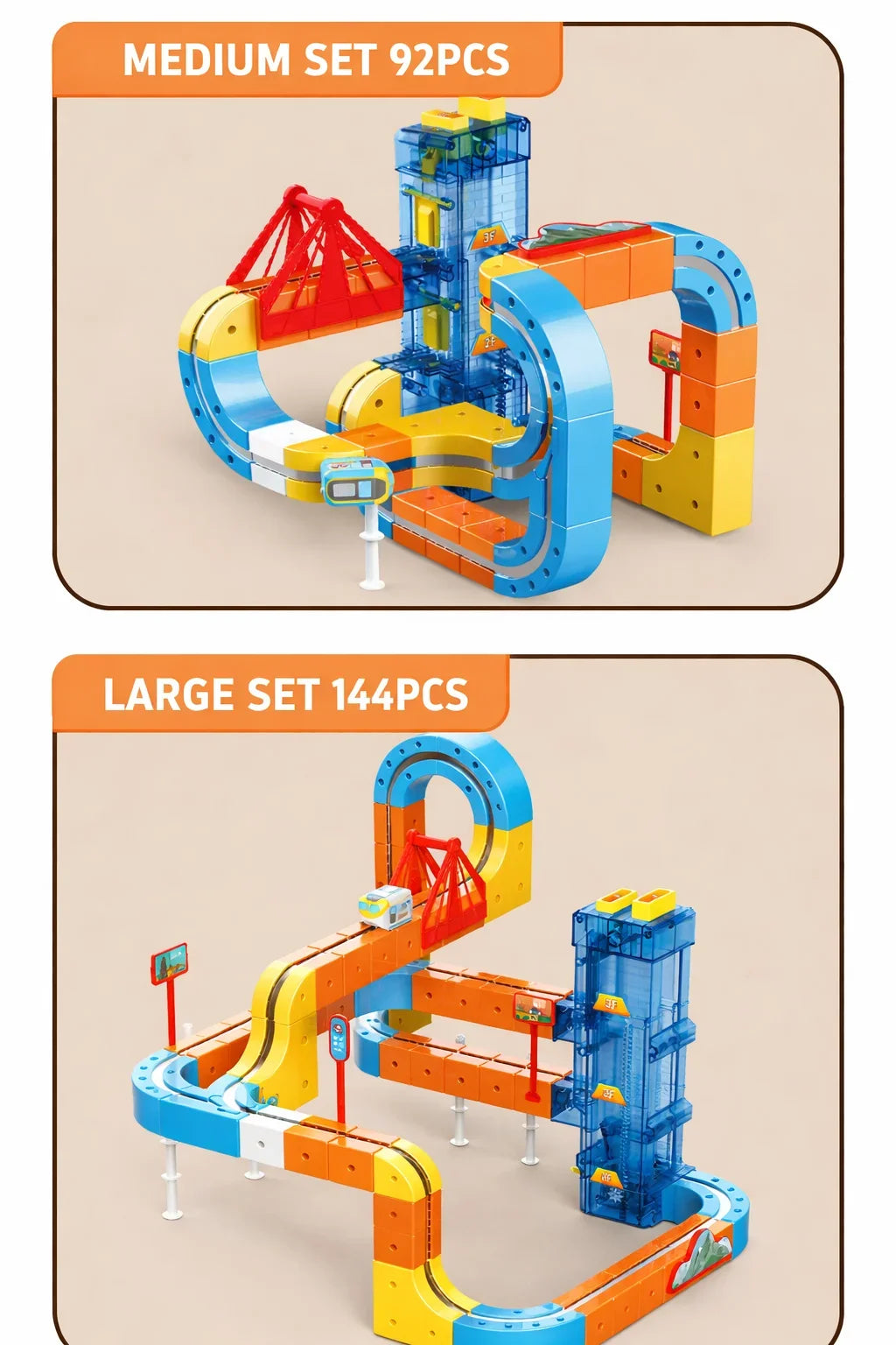 Lifting Style Magnetic Track Car Anti-Gravity Toy Assembly Lift Elevator DIY New Suspension Rail Train Educational Toys For Kids