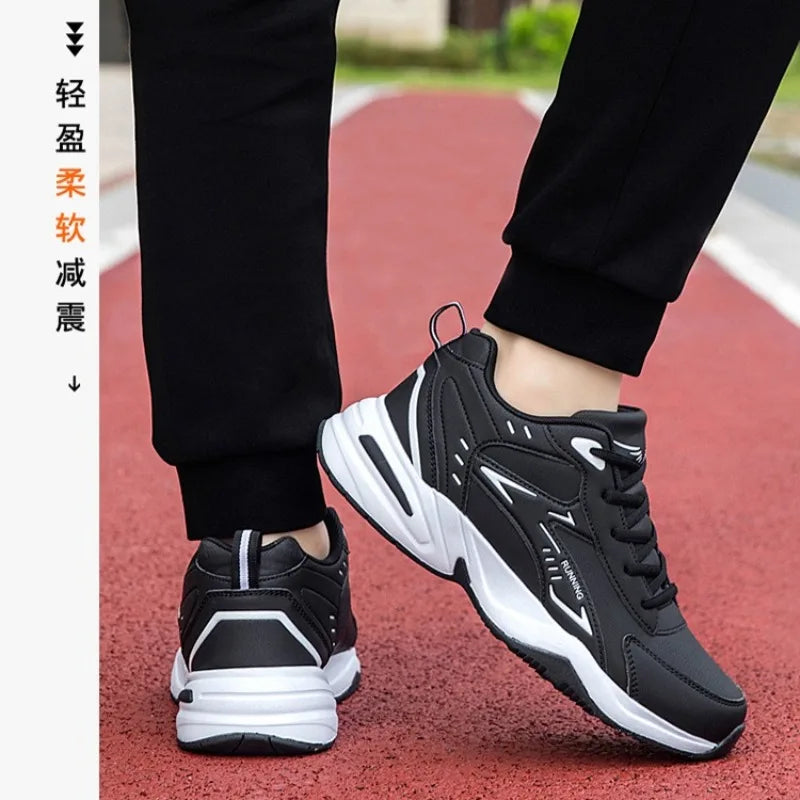 Autumn New Men Microfber Running Shoes Luxury Brand Men Shoes School Student Air-cushion Sneakers Fashion Man Casual Shoes 35-48