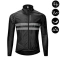 WOSAWE Men Cycling Windbreaker MTB Bicycle Long Sleeve Coat Water Resistant Outdoor Sport Jersey Bike Jacket Cycling Clothing