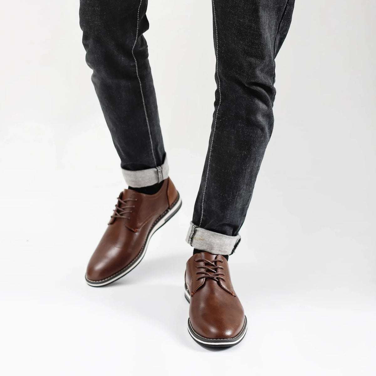 Leather loafer men fashion comfortable 2024 brand casual shoes men