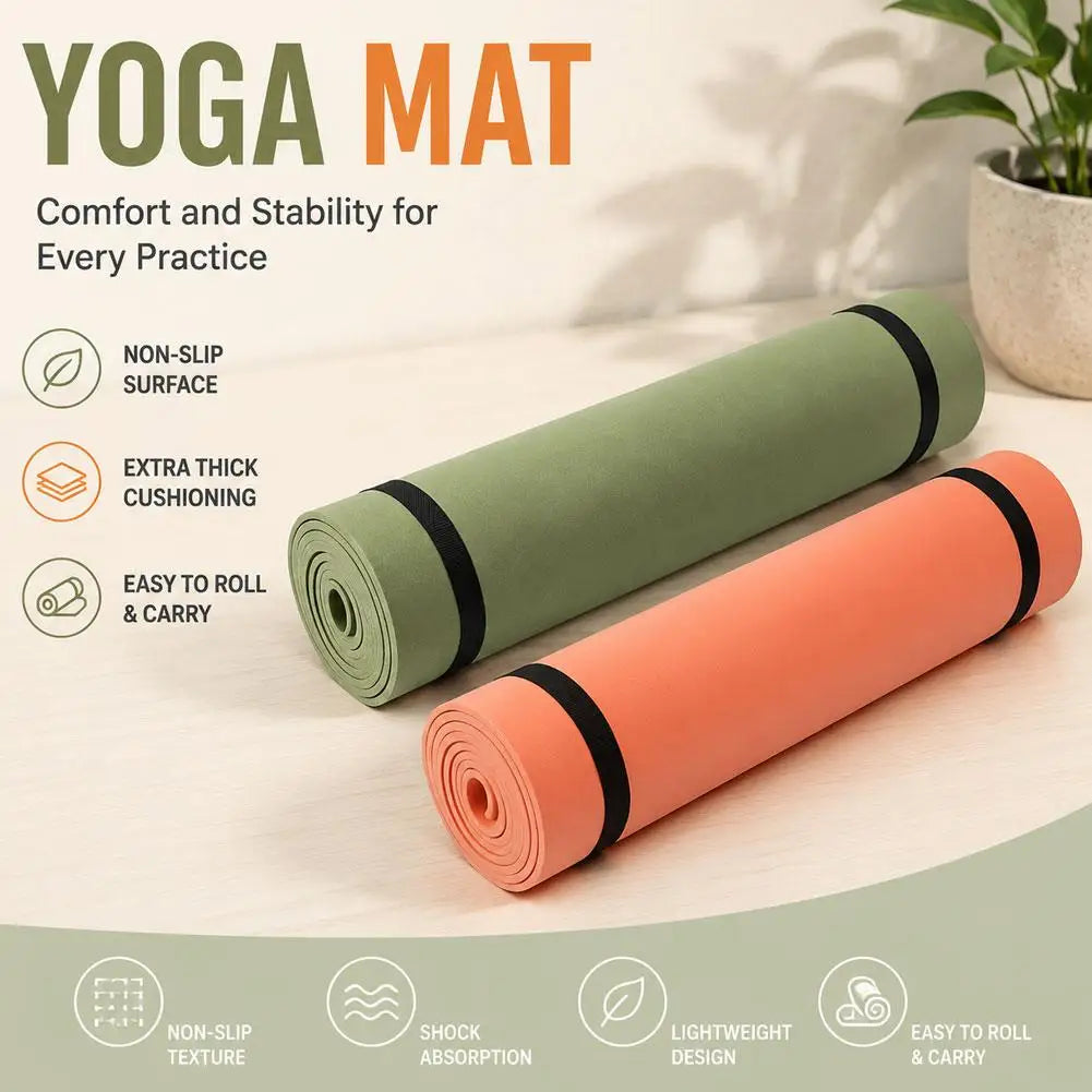 Thick EVA Yoga Mats Anti-slip Sport Fitness Mat Blanket For Exercise Yoga And Pilates Gymnastics Mat Fitness Equipment