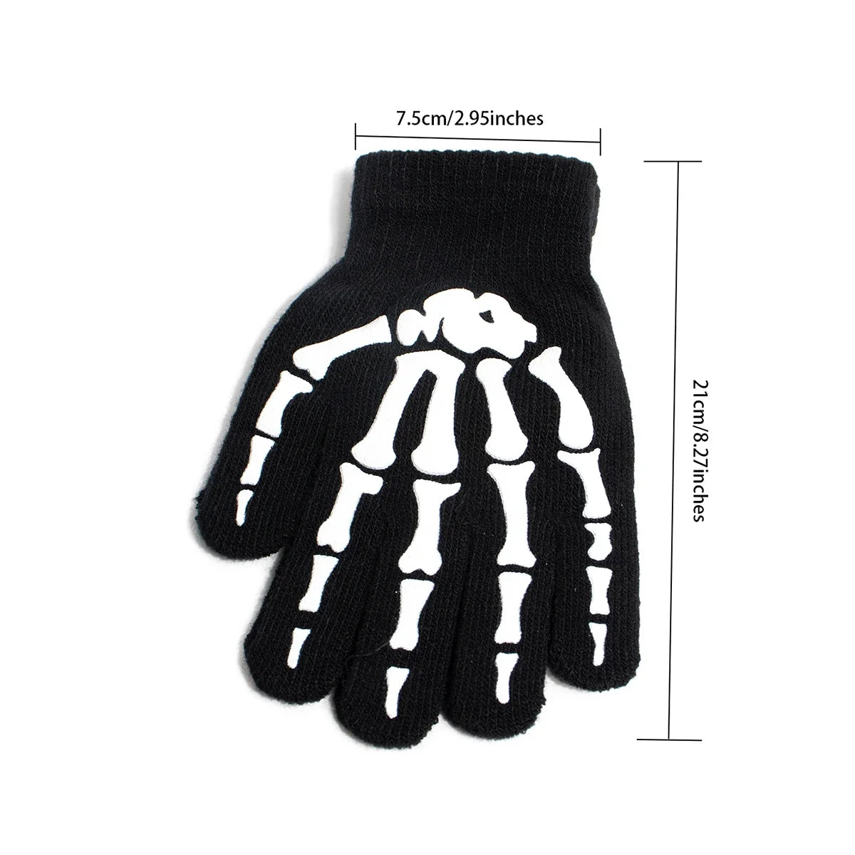 Unisex Knitted Gloves Half/Full Finger Autumn Winter Gloves Halloween Decorative Gloves