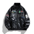 Spring Autumn New Men's Motorcycle Wear Fashion Brand PU Leather Jacket Moto Bike Jackets Thin Fashion Coat Embroidery Hip Hop