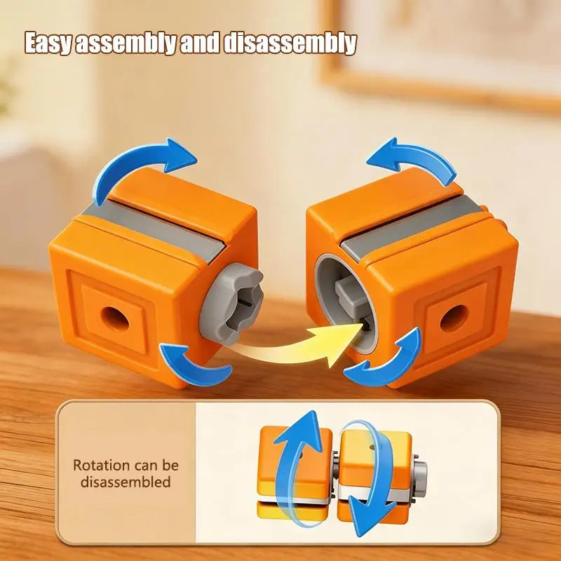 Magnetic Track Toy for Children's Electric Train Anti-gravity Kids Magic Cube Car Railway Model for 3 Years Boy Birthday Gifts