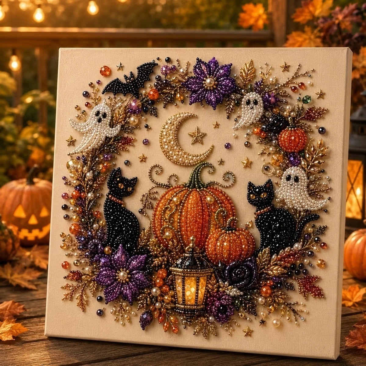 Originality Diamond-Painting Kit Holiday Pearl Diamond-Painting Art DIY Assembly Craft Activity Home Decor Christmas Gifts