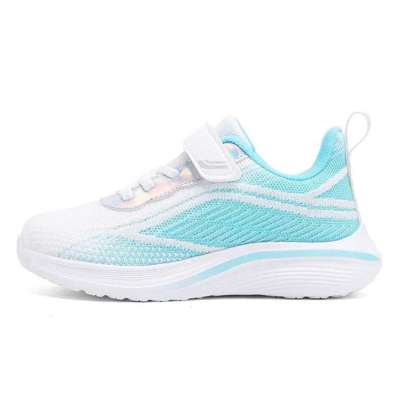 Knit Girls Tenis Sneaker Children Shoes 4-12 Years Lightweight Soft Platform Kids Casual Shoes Sports Sneaker for Girls