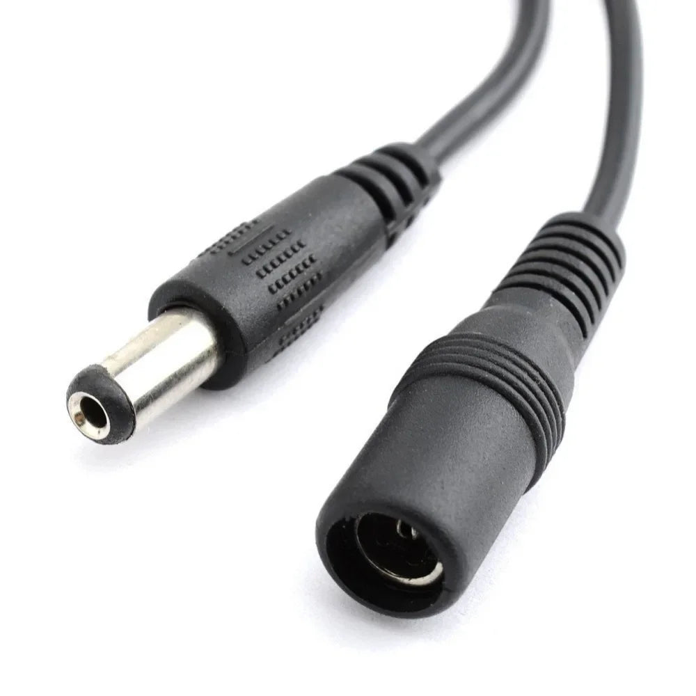 DC Extension Cable 1M 2M 3M 5M 10M 5.5x2.1mm Female to Male Plug for 12V 5V 24V Power Adapter Cord Home CCTV Camera LED Strip