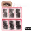 DINGSEN Eyelash Clusters Book Large Capacity Volume Individual Lashes Book Natural Long DIY Cluster Eyelash Extensions Makeup