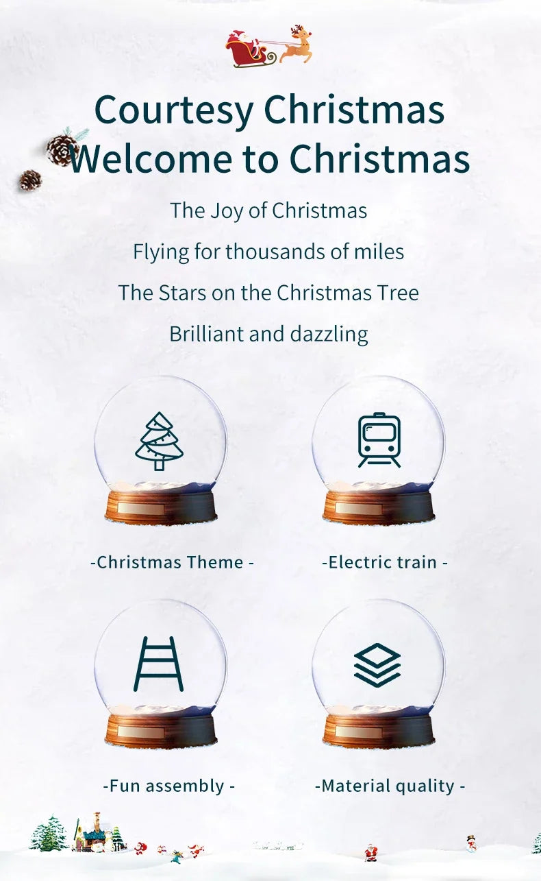 Christmas Track Car Train Toys Children Electric Track Toy Car Christmas Car Kids Educational Toys for Children Birthday Gift