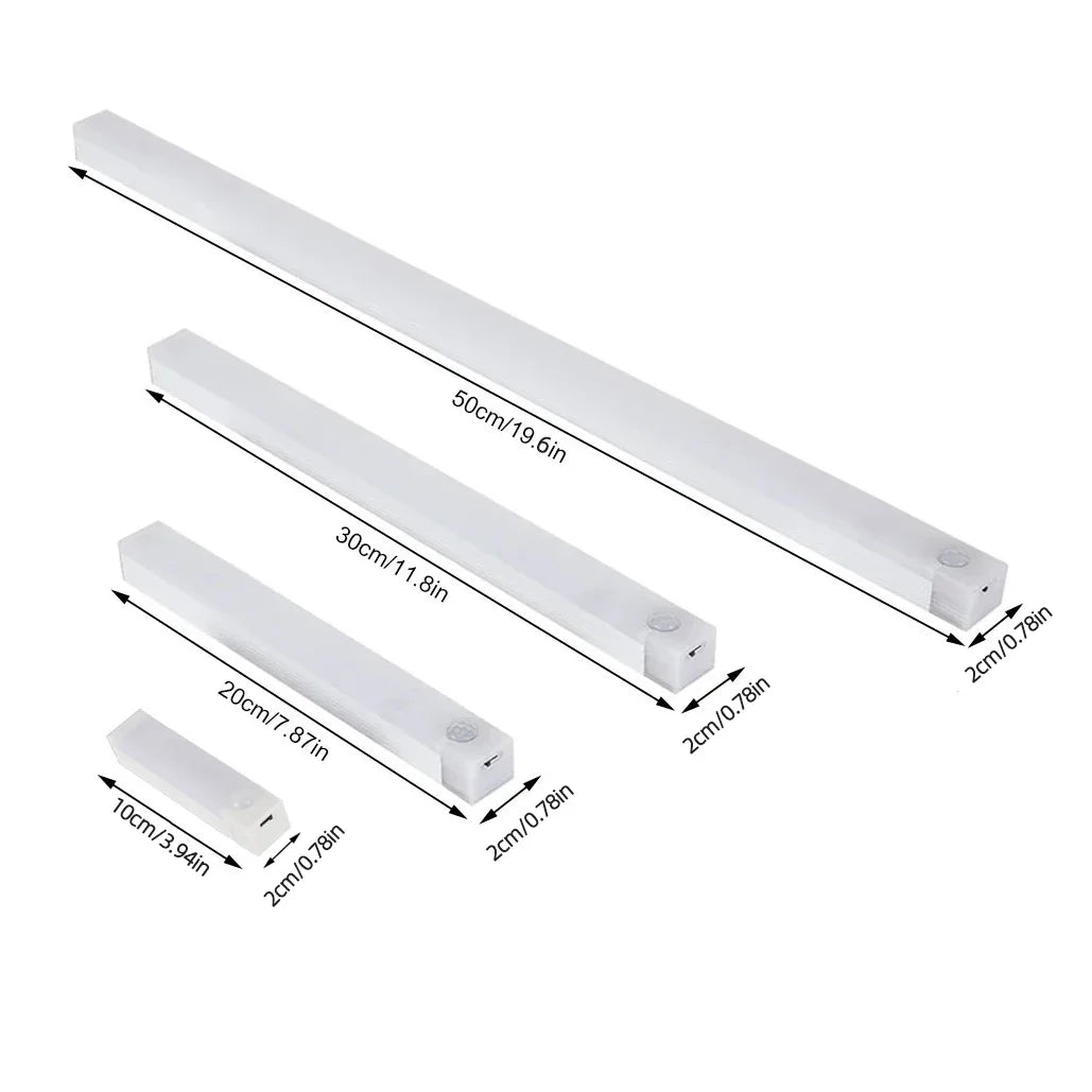 Motion Sensor Lamp Night Light Wireless LED USB Type C Rechargeable Lamp for Kitchen Cabinet Bedroom Wardrobe Staircase Lighting