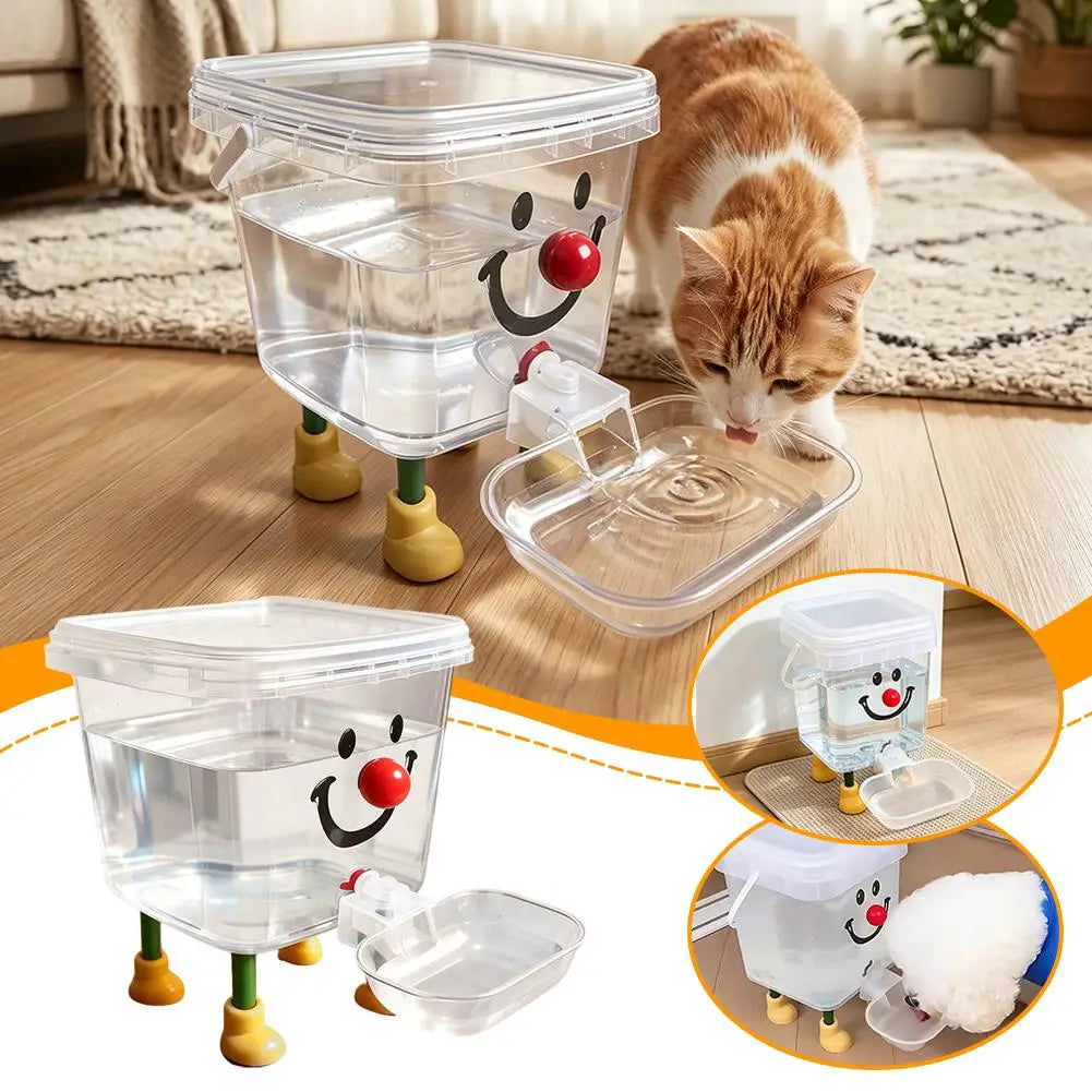 Pet Water Fountain Automatic Gravity Water Dispenser 3L Large Capacity Water Bowl for Cats Dogs Wireless Pet Drinker