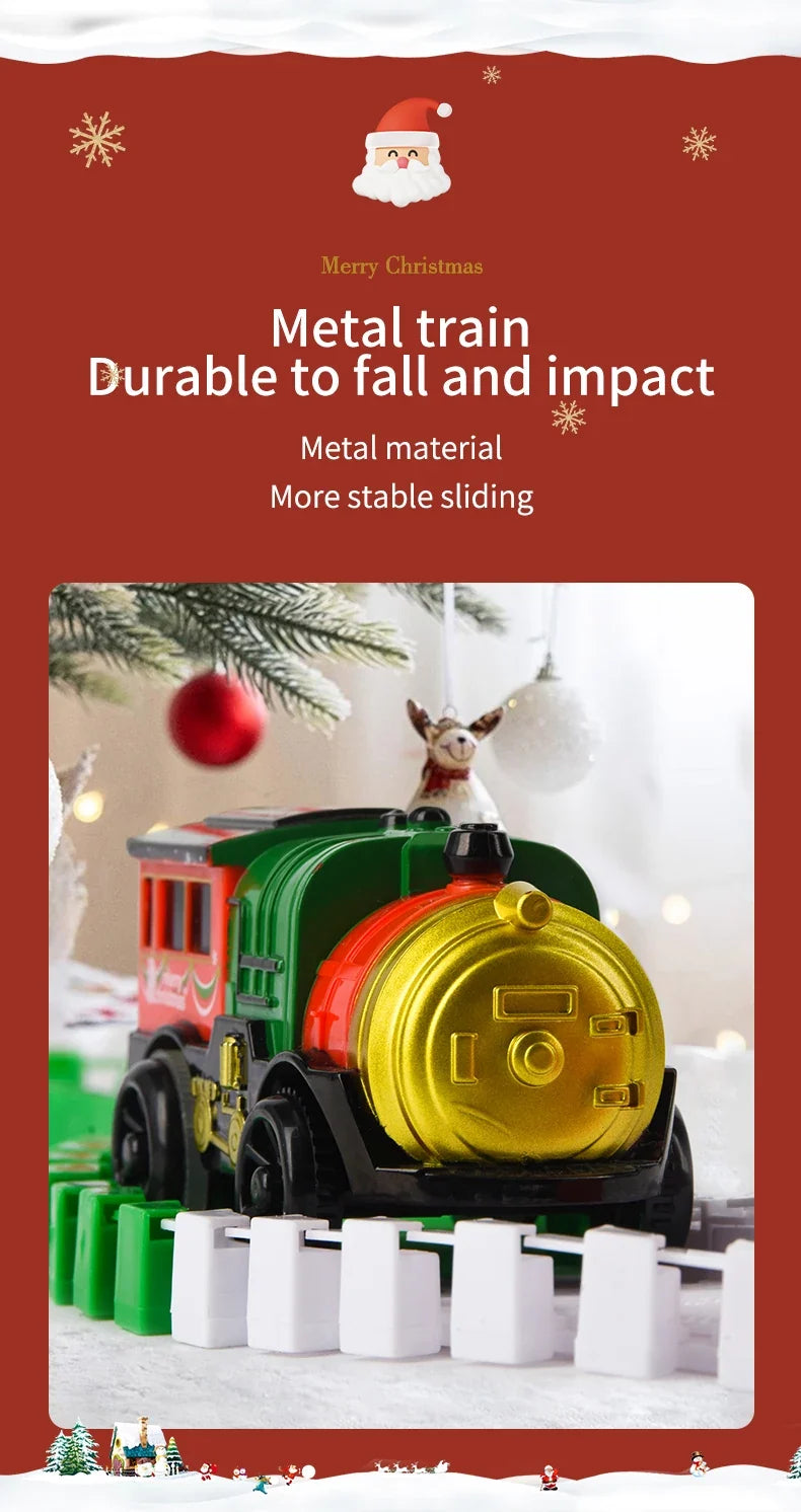 Christmas Track Car Train Toys Children Electric Track Toy Car Christmas Car Kids Educational Toys for Children Birthday Gift