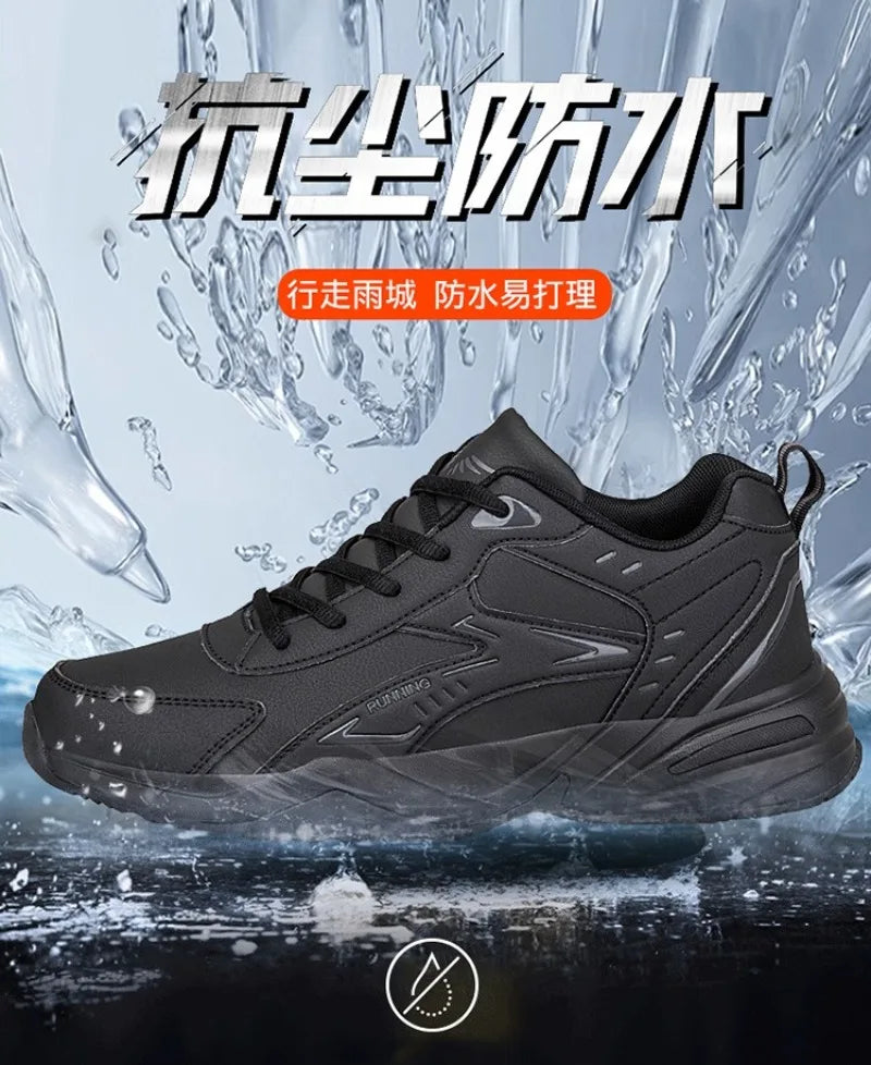 Autumn New Men Microfber Running Shoes Luxury Brand Men Shoes School Student Air-cushion Sneakers Fashion Man Casual Shoes 35-48