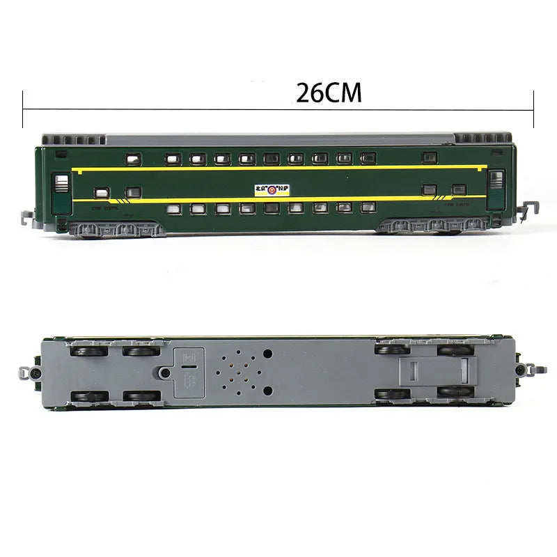 1:87 alloy double deck passenger train model, sound and light back simulation train model,transport train toys,wholesale