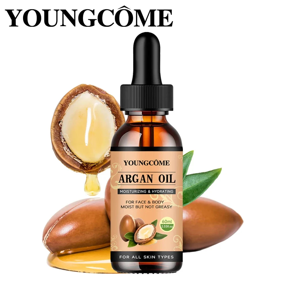 Moroccan Argan Oil Hair Serum Lightweight Hair Oil Mist For Split Ends, Frizzy Hair And Flyaways, Hair Oil Repair- Gloss Shine