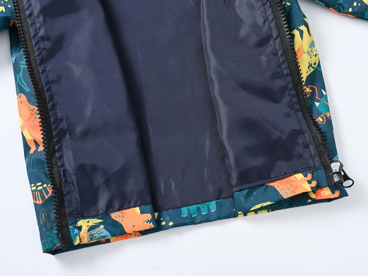Spring and Autumn hooded thin jacket, fashionable and versatile, suitable for boys aged 1-7