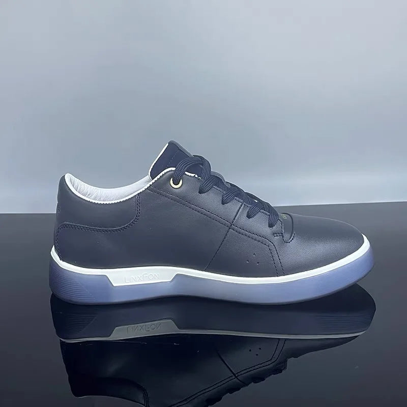 Fashion Genuine Leather Men Sneakers Breathable Comfort Classic Casual Shoes Mens Outdoor Walking Shoes Couple Footwear
