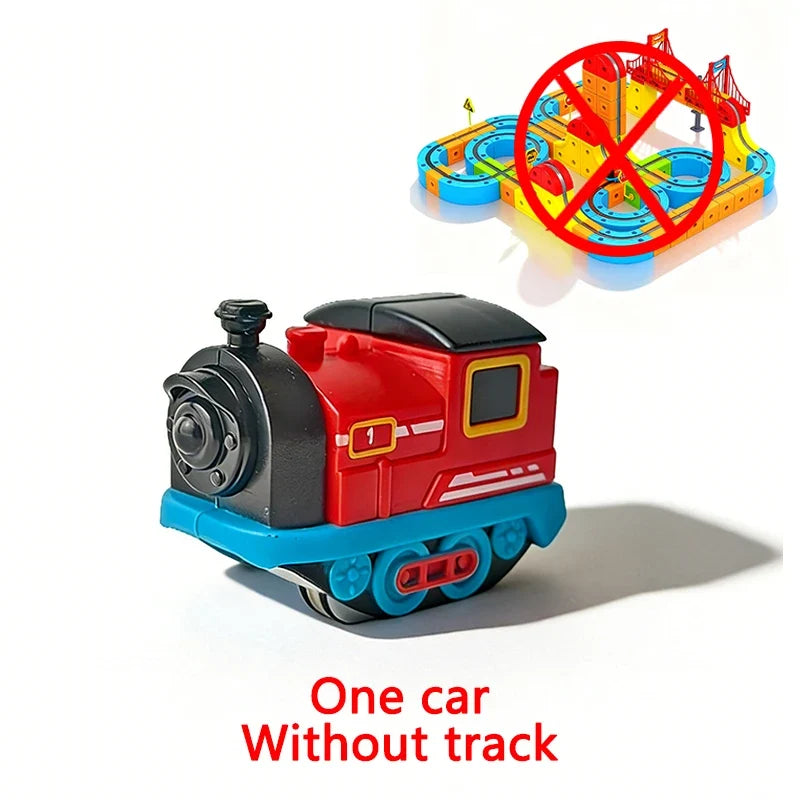 Magnetic Track Toy for Children's Electric Train Anti-gravity Kids Magic Cube Car Railway Model for 3 Years Boy Birthday Gifts