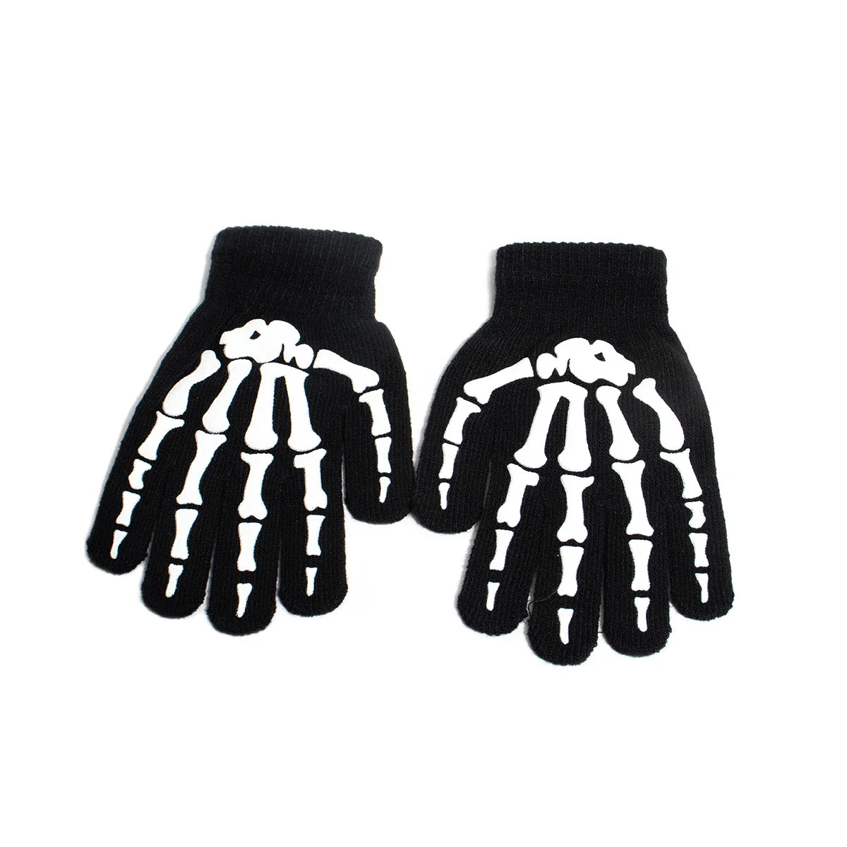 Unisex Knitted Gloves Half/Full Finger Autumn Winter Gloves Halloween Decorative Gloves