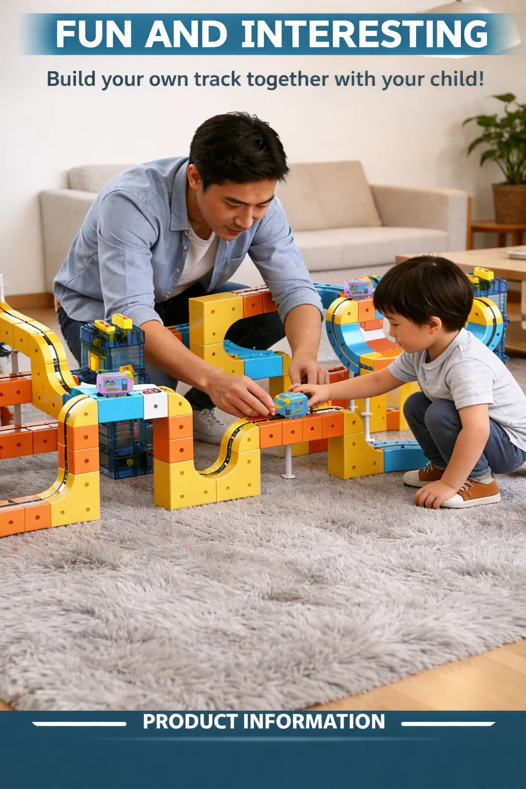 Lifting Style Magnetic Track Car Anti-Gravity Toy Assembly Lift Elevator DIY New Suspension Rail Train Educational Toys For Kids