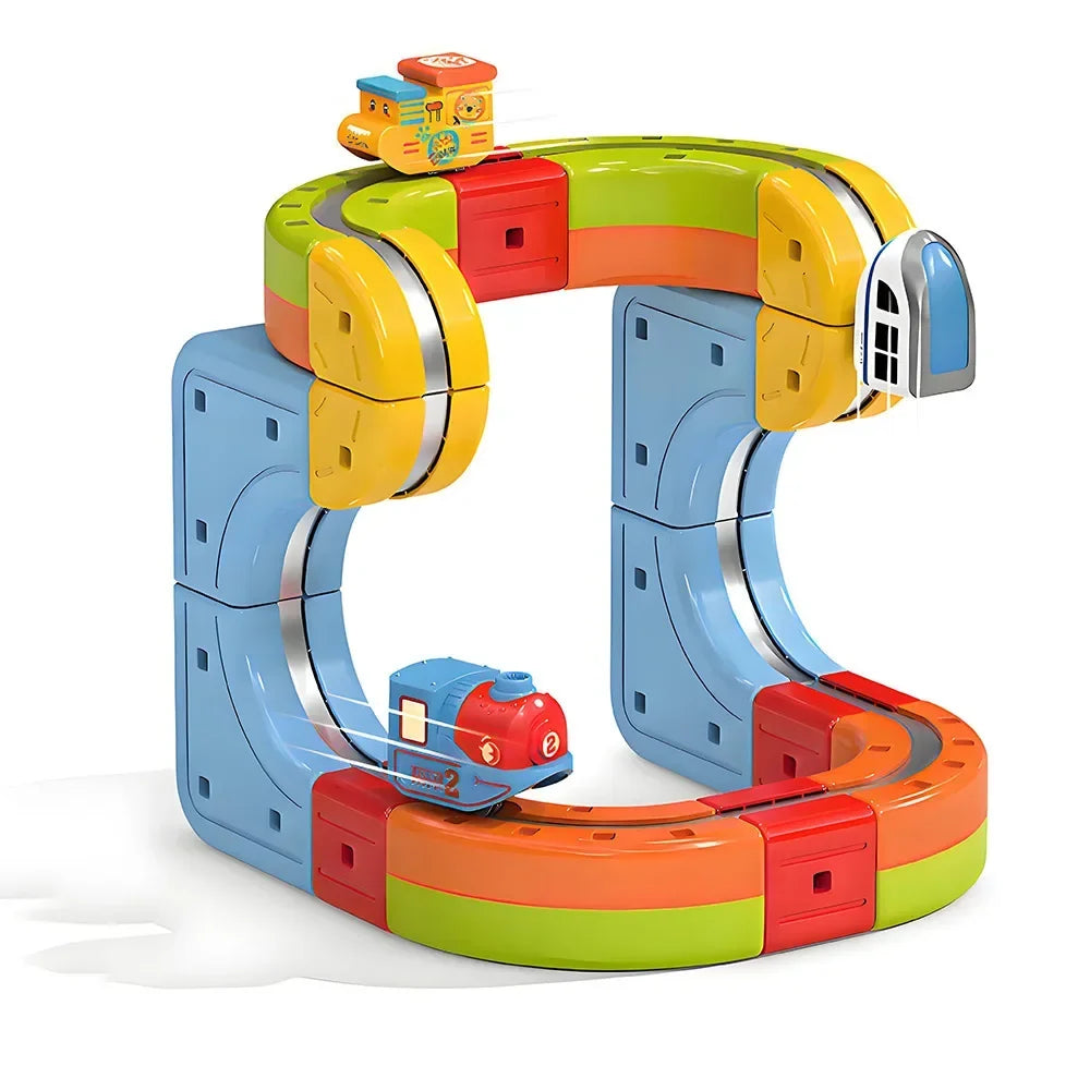 Sell Well Children'S Anti-Gravity Magnetic Attraction Track Train Changeable Magnetic Magic Rail Car Electric Train Toy