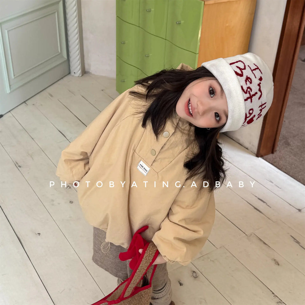 2025 Winter New Children Warm Coat Boys Girls Striped Cotton Padded Jacket Baby Parka Tops Baby Fleece Coat Fashion Kids Clothes
