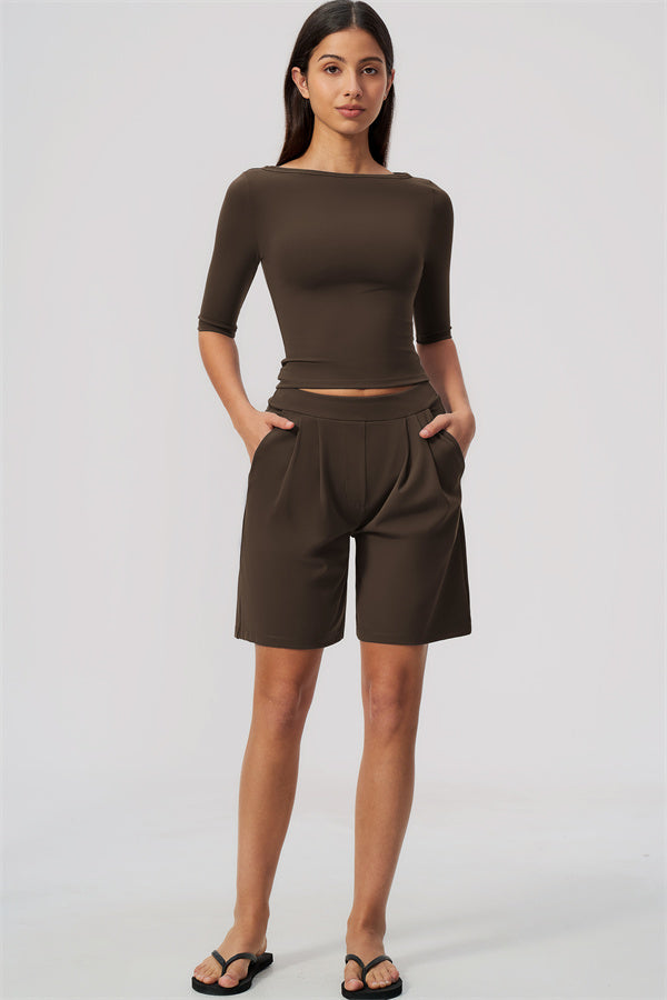 The Flow Motion Half-Sleeve T-Shirt Shorts 2-Piece Set