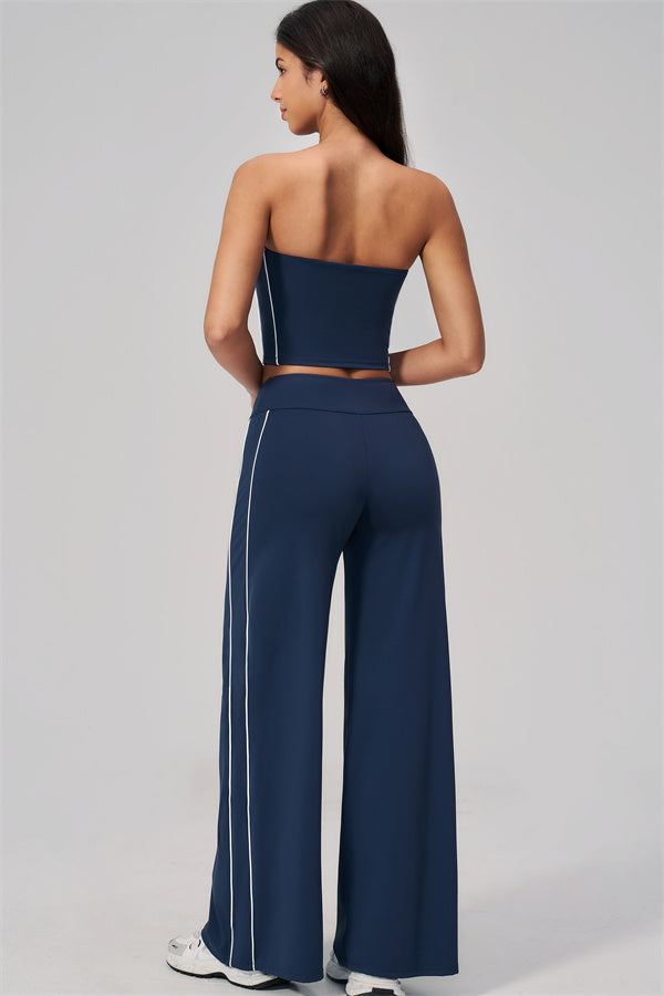 The Breathe Tube Top Straight Leg Pants 2-Piece Set