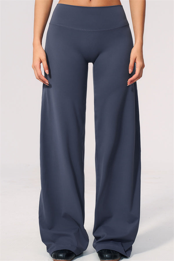 The Twirl Wide Strap Halter Crop Top Straight Leg Pants 2-Piece Set
