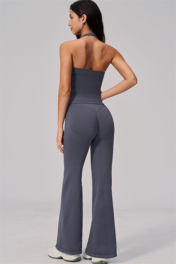 The Align V-Halter Top Flared Leggings 2-Piece Set
