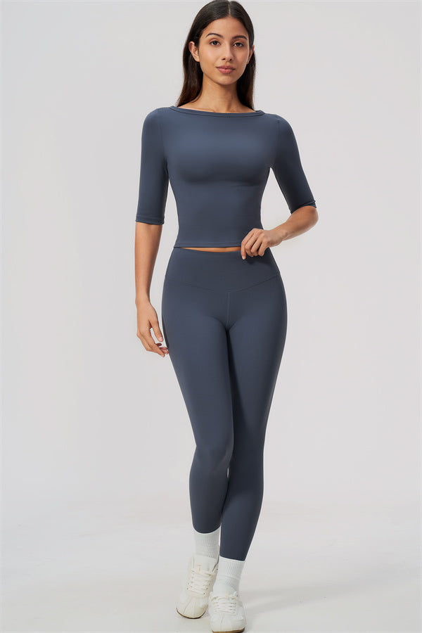 The Flow Motion Half-Sleeve T-Shirt Leggings 2-Piece Set