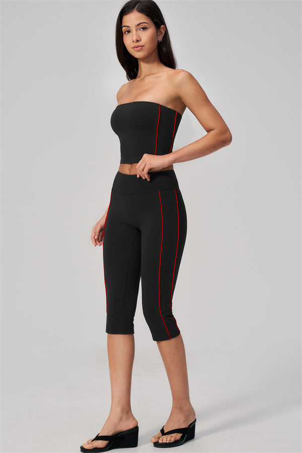 The Breathe Tube Top Capri Leggings 2-Piece Set