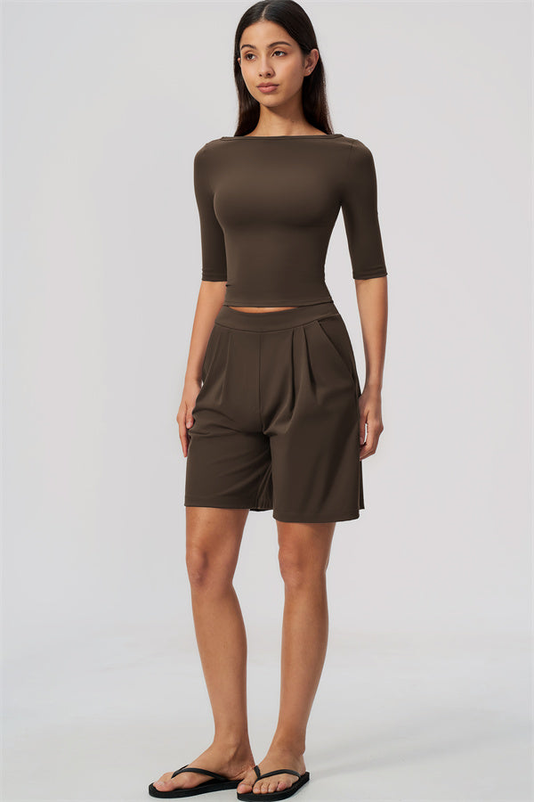 The Flow Motion Half-Sleeve T-Shirt Shorts 2-Piece Set