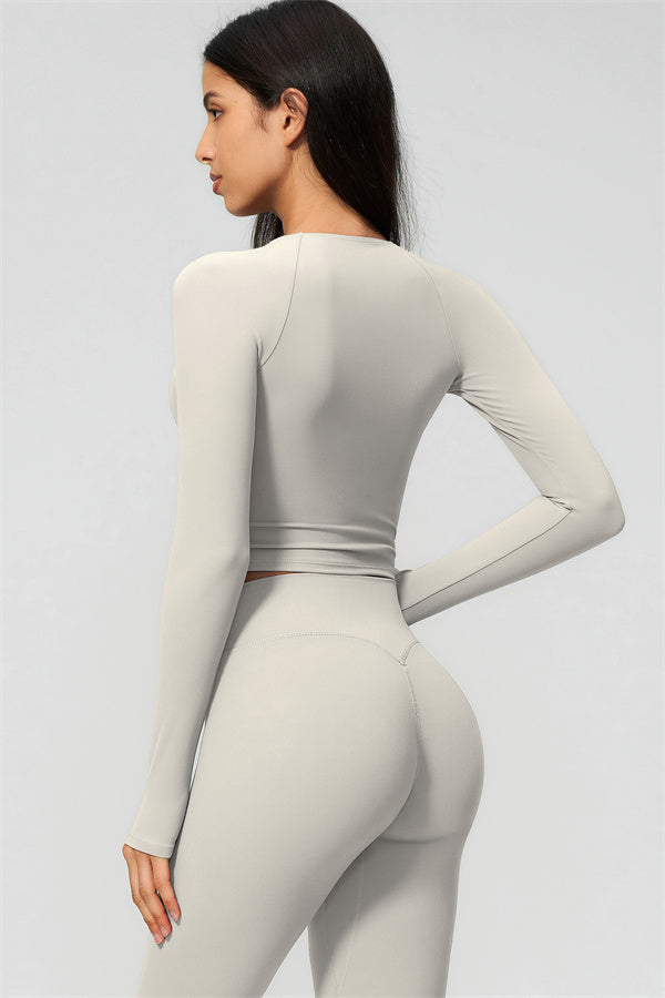 The Lox Long Sleeve Crop top Leggings 2-Piece Set