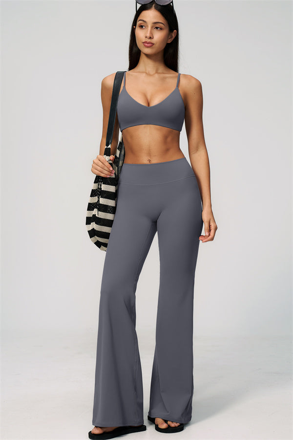 The Zura Sports Bra Flared Leggings 2-Piece Set
