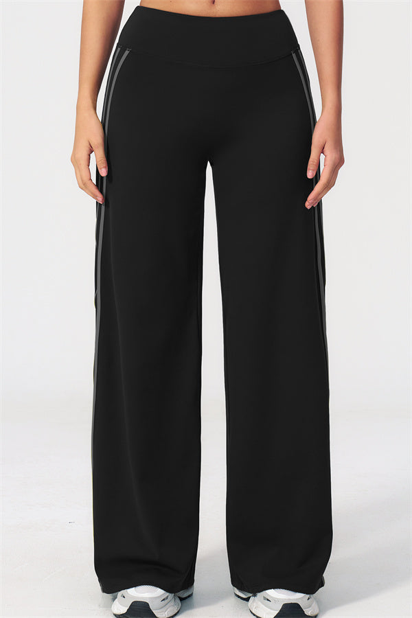 The Evoke Crop Top Straight Leg Pants 2-Piece Set