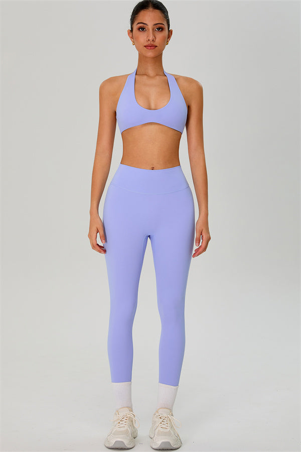 The Solid Sports Bra Leggings 2-Piece Set