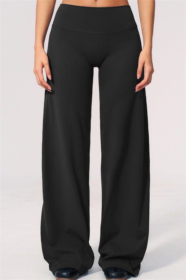 The Twirl Wide Strap Halter Crop Top Straight Leg Pants 2-Piece Set