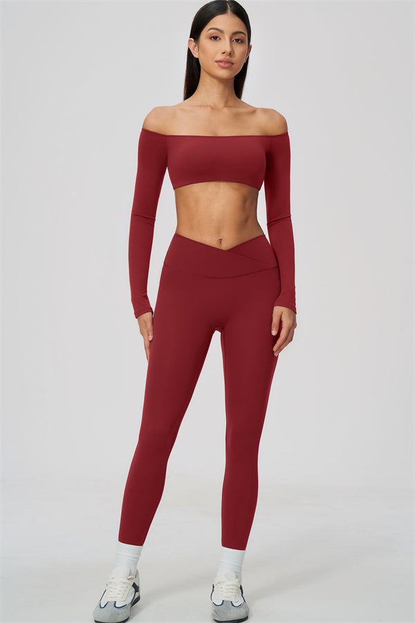 The Soiree Crop Top Leggings 2-Piece Set
