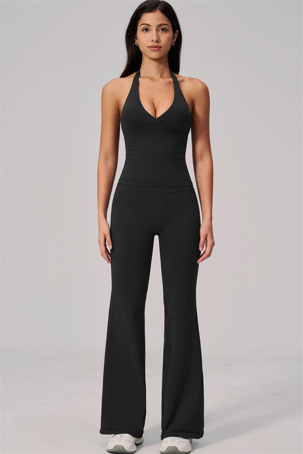 The Align V-Halter Top Flared Leggings 2-Piece Set