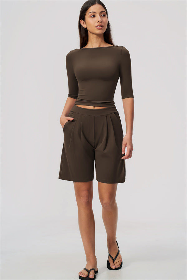 The Flow Motion Half-Sleeve T-Shirt Shorts 2-Piece Set