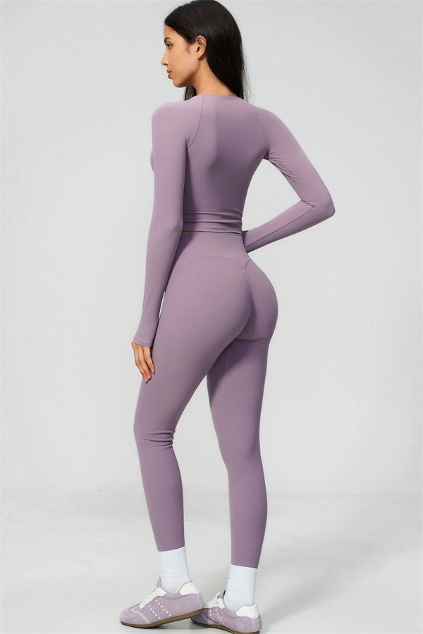 The Lox Long Sleeve Crop top Leggings 2-Piece Set